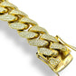 20MM 14KT GOLD DIAMOND MIAMI CUBAN LINK BRACELET 18.72CTW