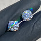 4CTW. VVS-1 D-F COLOR CVD IGI CERTIFIED DIAMOND STUDS | 2CTW. EACH ONE