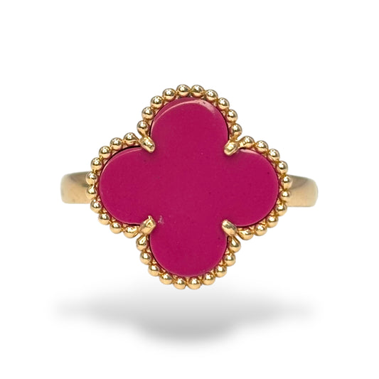 14KT GOLD COTTON CANDY CLOVER RING