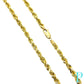 3.5MM 14KT YELLOW GOLD ROPE LINK CHAIN 22” 24.13g