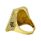 14KT GOLD ACE OF SPADE GAMBLER RING 6CT VVS-1 DIAMONDS