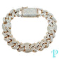 15MM 10KT ROSE GOLD MIAMI CUBAN/GUCCI HYBRID LINK DIAMOND BRACELET 8.5” 76.92g 13.56CTW