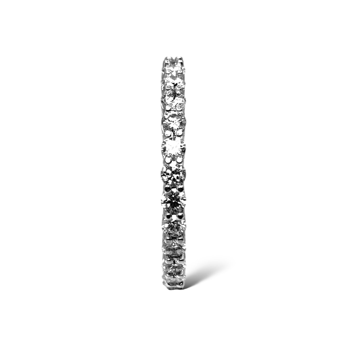 14KT WHITE GOLD DIAMOND ETERNITY BAND 1.00 CT