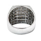 14Kt BAGUETTE & ROUND DIAMOND SQUARE TOP MENS RING 6CTW | 14 GRAMS