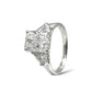 3.50 CT RADIANT-CUT DIAMOND ENGAGEMENT RING 14KT WHITE GOLD