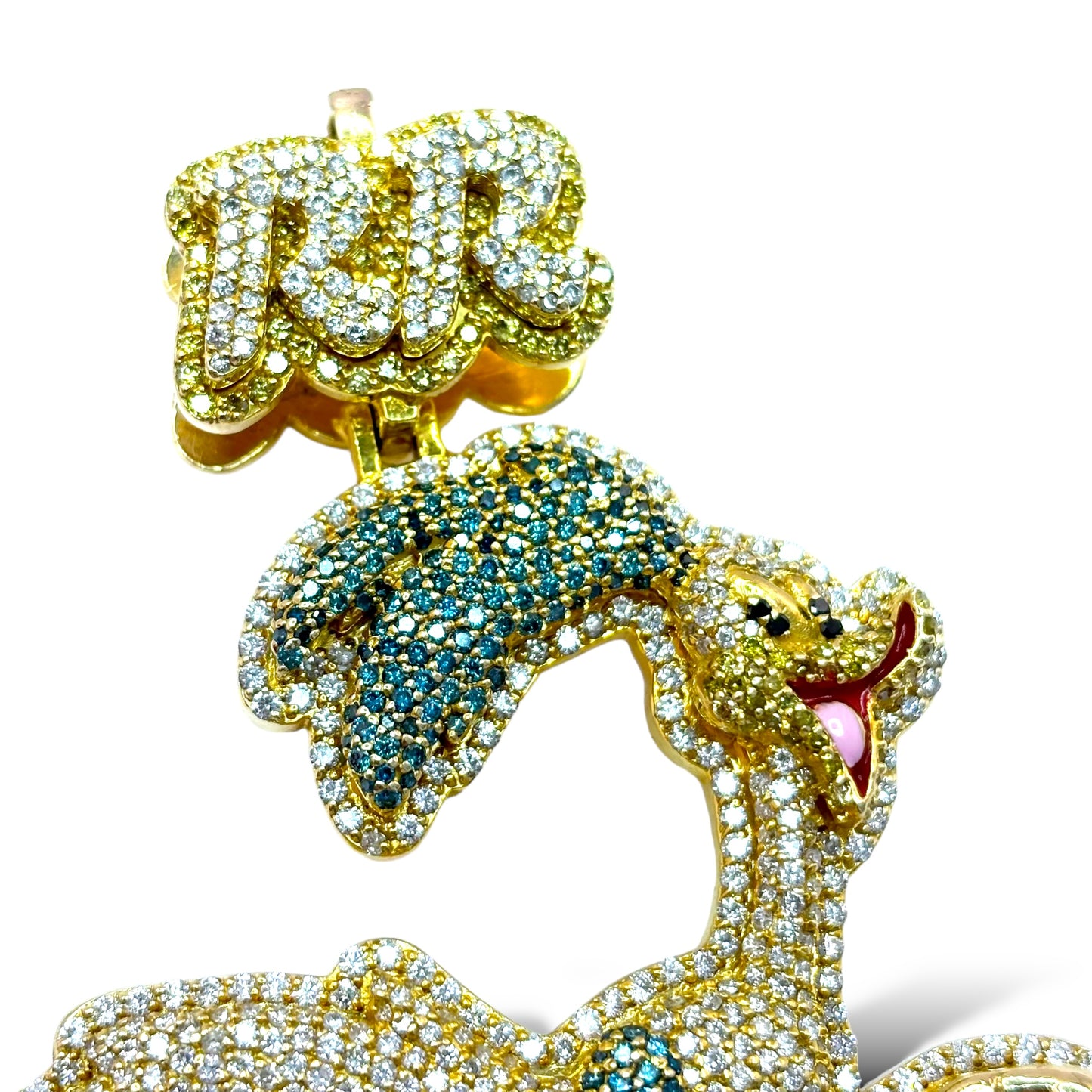 14K DIAMOND “ROAD RUNNER” PENDANT