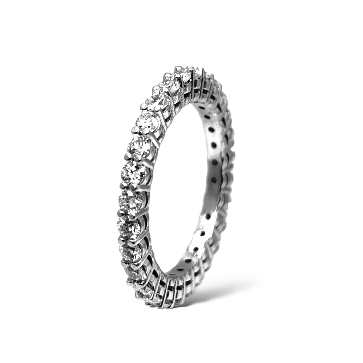 14KT WHITE GOLD DIAMOND ETERNITY BAND 1.00 CT