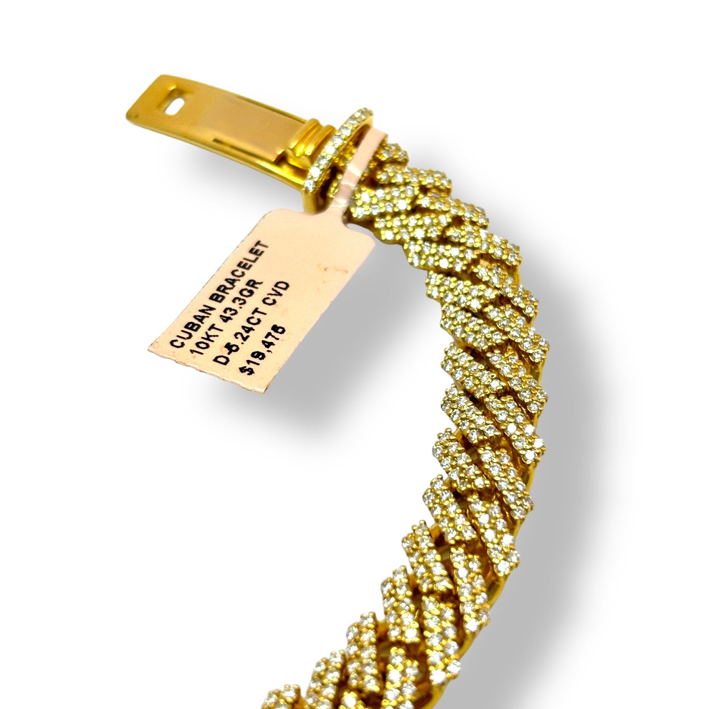 10MM DIAMOND MIAMI CUBAN LINK BRACELET 11.00CTW