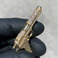 SOLID 14KT GOLD VVS-1 COLT .45 PENDANT