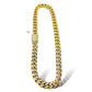 14KT YELLOW GOLD 340G 22” 38.6CTW VVS-1 DIAMOND MIAMI CUBAN LINK CHAIN 19MM