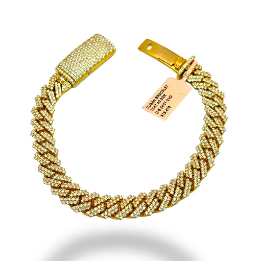 10MM DIAMOND MIAMI CUBAN LINK BRACELET 11.00CTW