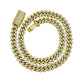 14Kt GOLD MIAMI CUBAN DIAMOND CHAIN 24 INCHES 13MM