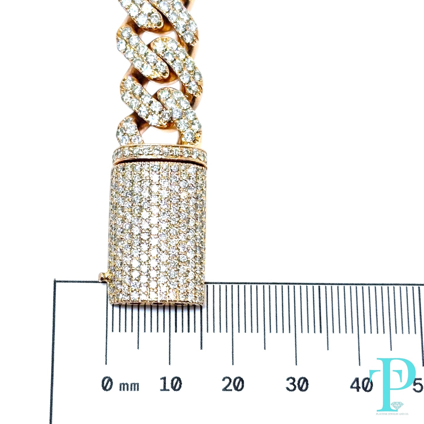 15MM 10KT ROSE GOLD MIAMI CUBAN/GUCCI HYBRID LINK DIAMOND BRACELET 8.5” 76.92g 13.56CTW