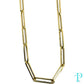 5MM 14KT HOLLOW YELLOW GOLD PAPER CLIP LINK CHAIN 6.00g 20”