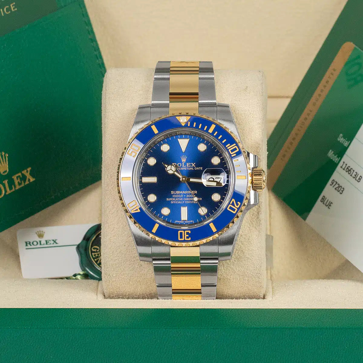 ROLEX SUBMARINER BLUE DIAL TWO-TONE 40MM (Ref.116613LB)