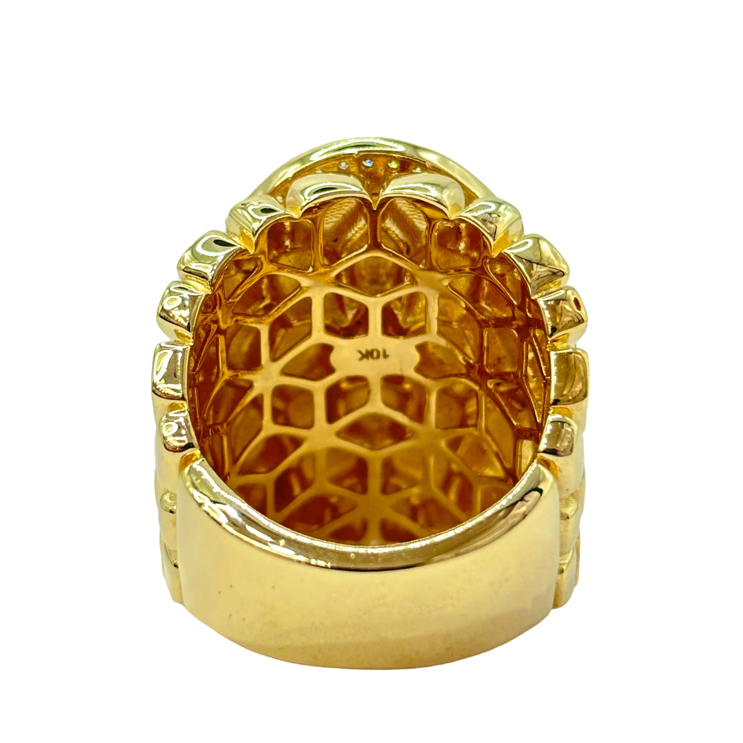 10Kt 12.7G St. LAZARO “NUGGET STYLE” MENS RING