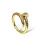 14KT YELLOW GOLD NAIL RING