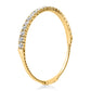 3.8MM 20-POINTER HALF DIAMOND FLEX BANGLE BRACELET