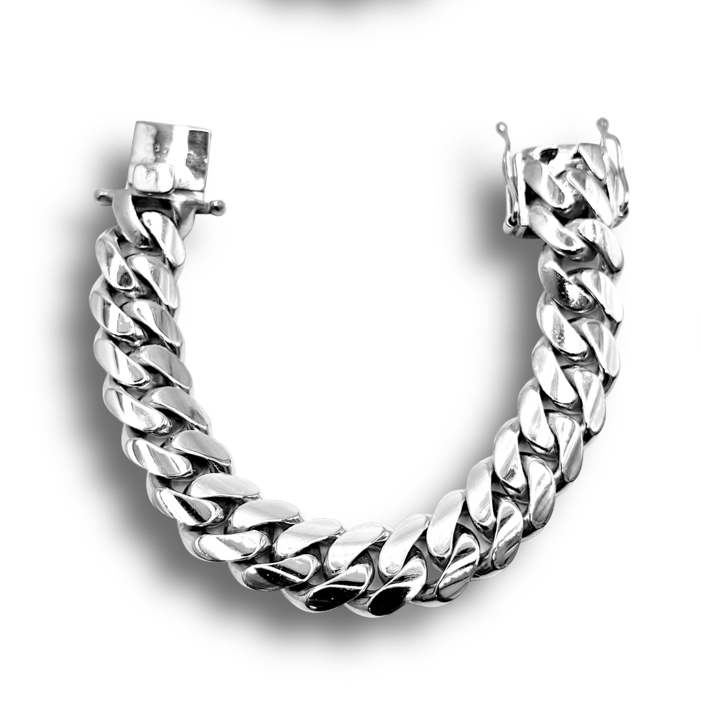 16.5MM STERLING SILVER MIAMI CUBAN LINK BRACELET