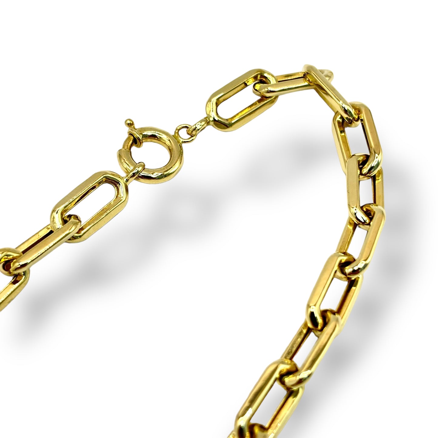 14KT ANCHOR/ODIN LINK CHAIN 7.5MM 17”