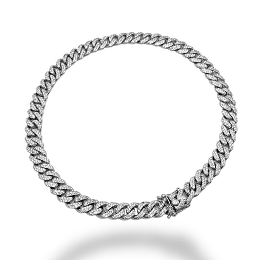 15MM WHITE GOLD DIAMOND MIAMI CUBAN LINK 20.00CTW