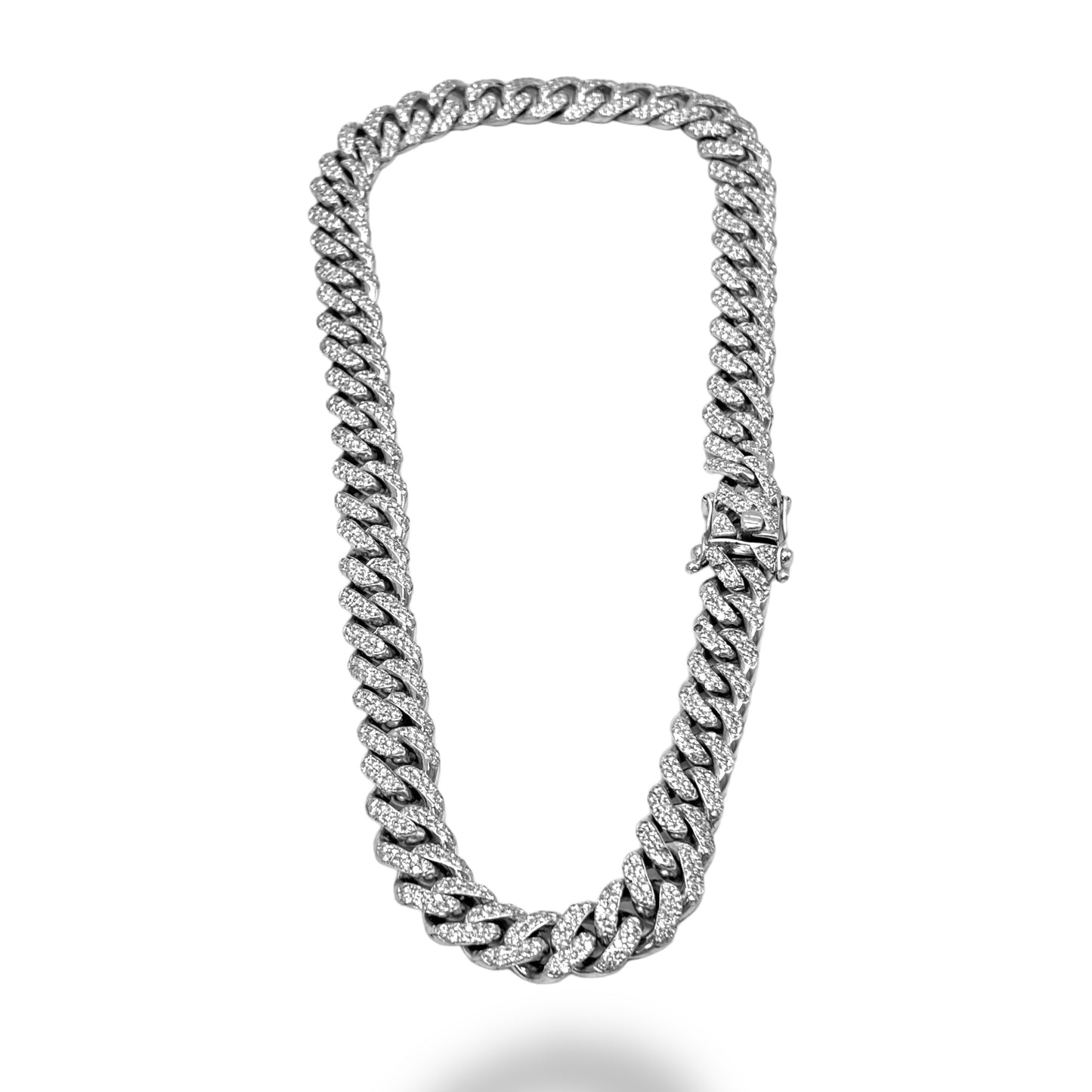 15MM WHITE GOLD DIAMOND MIAMI CUBAN LINK 20.00CTW