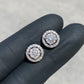 14KT WHITE GOLD “LARGE” VVS-1 DIAMOND CLUSTERS 1.80CTW EARRINGS