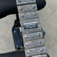 CARTIER SANTOS 41MM JUMBO DIAMOND BEZEL BUSTDOWN