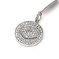 SOLID 14KT GOLD VVS-1 DIAMOND EVIL EYE MEDALLION PENDANT