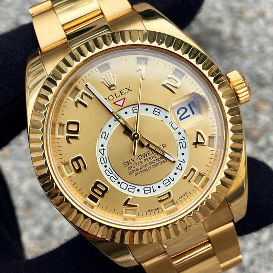 ROLEX SKY-DWELLER 42MM 18KT YELLOW GOLD