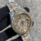 ROLEX SKY-DWELLER 42MM FULL VVS-1 NATURAL DIAMOND "BUSTDOWN" 23CT.