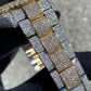 ROLEX SKY-DWELLER 42MM FULL VVS-1 NATURAL DIAMOND "BUSTDOWN" 23CT.